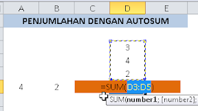 Cara Menjumlahkan di Excel Keatas dan Kesamping Dengan AutoSum